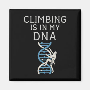 Klättring Är I Min DNA Helix Grafisk Magnet