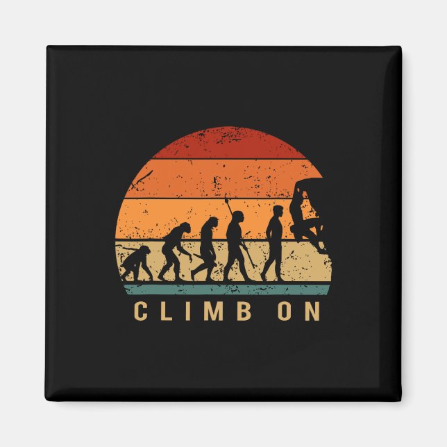 Klättring Evolution - Bouldering Klättring Bergsbe Magnet (Framsidan)