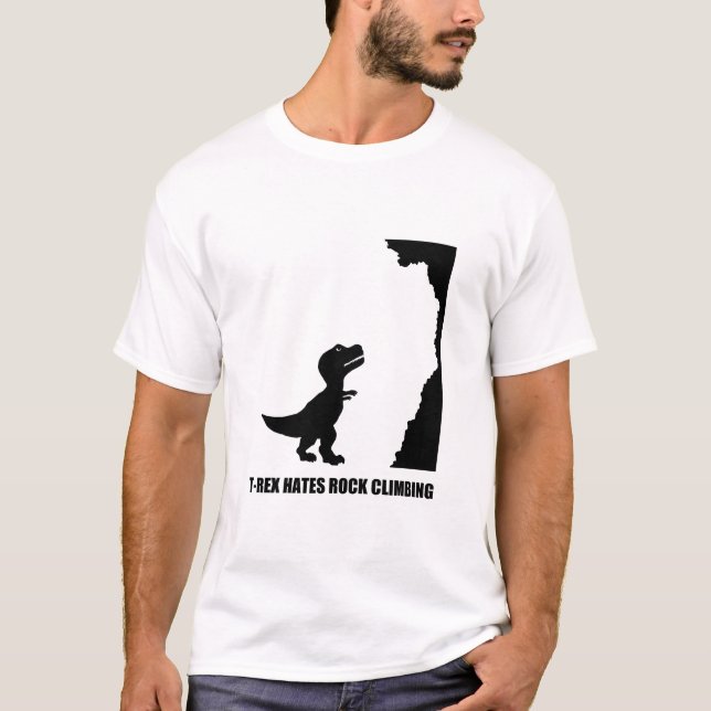 Klättring för T-Rex hatsten Tee Shirt (Framsida)