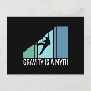 Klättring - gravitation är en myt vykort