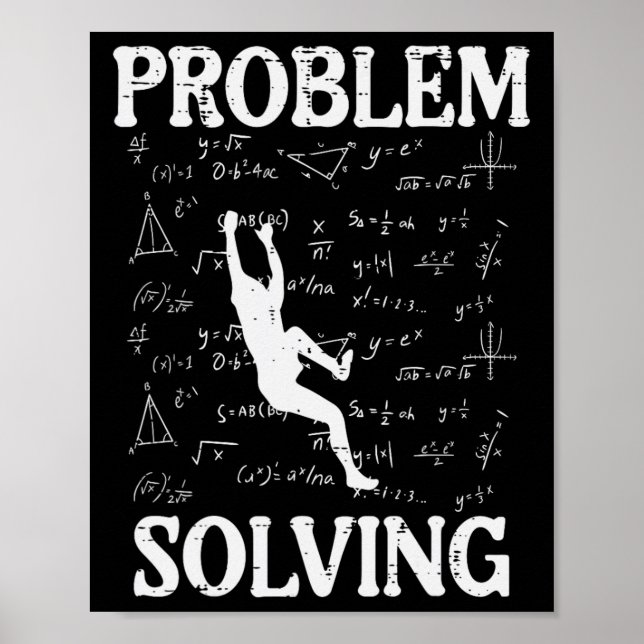Klattring Problemlösning Matematikformler Roliga M Poster (Framsidan)