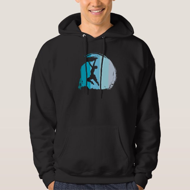 Klättring Retro Hoodie (Framsida)
