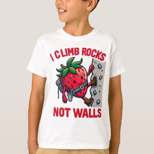 klättring, stigning, Sten, jordgubbsbebyggelse, kl T Shirt