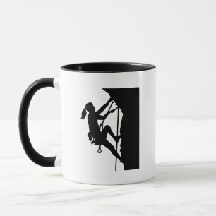 Klättringkvinnaflicka Mugg