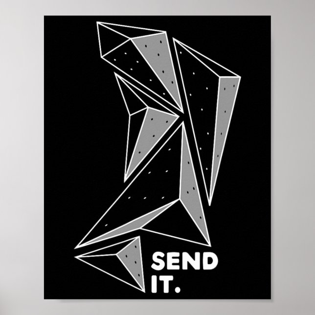 Klattringsgrepp, klätterled, ta utmaningen poster (Framsidan)