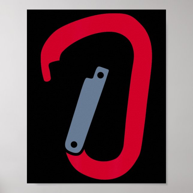 Klättringskarabiner Poster (Framsidan)