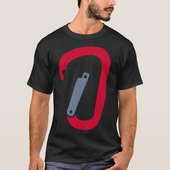 Klättringskarabiner T Shirt (Framsida)