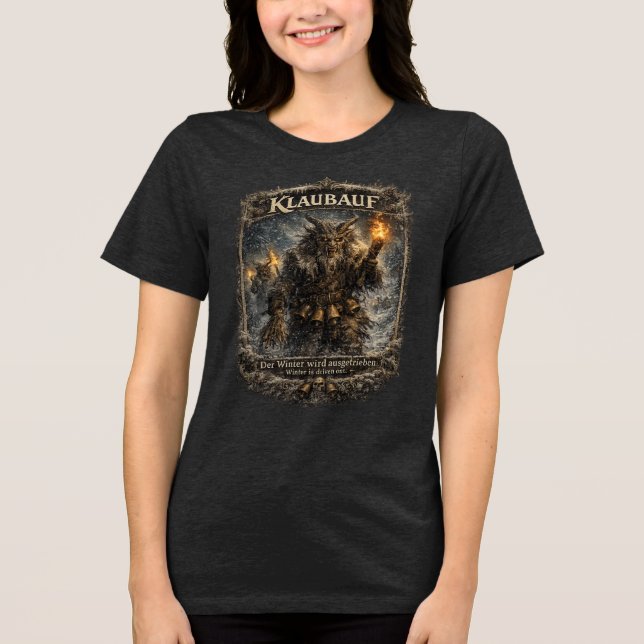 Klaubauf Alpine Folklore Shirt – Österrikisk Perch T (Framsida)