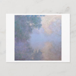 KLAUDE MONET "MORNING ON SEINE NAR GIVERNY" VYKORT
