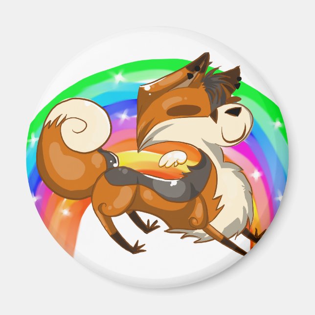 KlausFoxCuteMangnet Magnet (Framsidan)