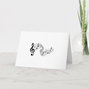 Klav för vintagemusikTreble Helgkort