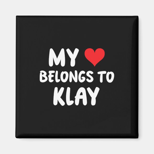 Klay - Mitt hjärta tillhör Klay - Kärlek  Magnet (Framsidan)