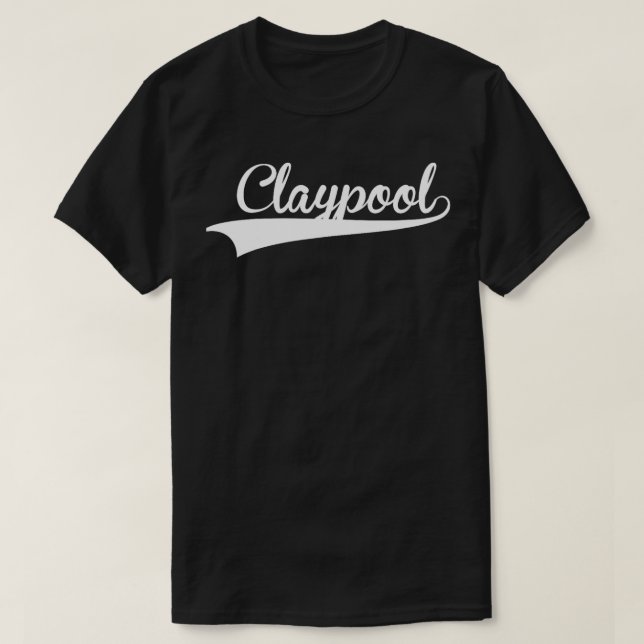 KLAYPOOL Baseball Vintage Retro-teckensnitt T Shirt (Design framsida)