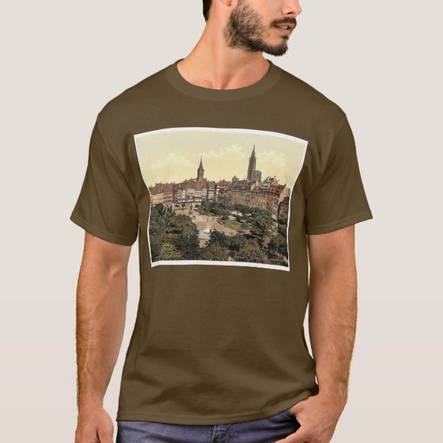 Kleber ställe, Strassburg, Alsace Lorraine, T-shirt (Framsida)