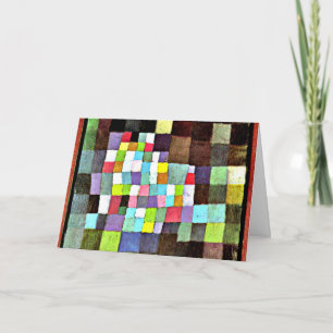 Klee-Abstraction med referens till Blommar Träd Kort