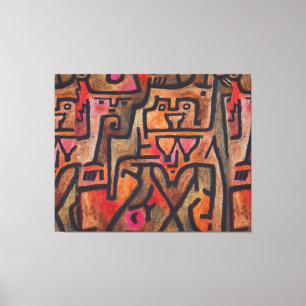 Klee Abstrakt Forest Expressionist Modern Art Canvastryck