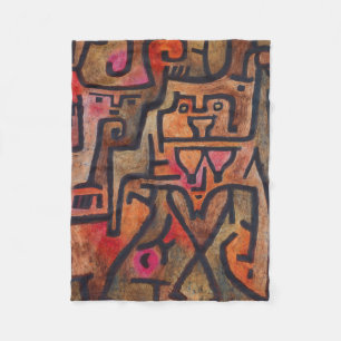 Klee Abstrakt Forest Expressionist Modern Art Fleecefilt