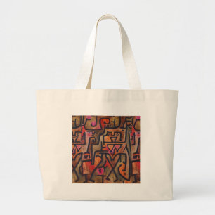 Klee Abstrakt Forest Expressionist Modern Art Jumbo Tygkasse