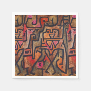 Klee Abstrakt Forest Expressionist Modern Art Pappersservett