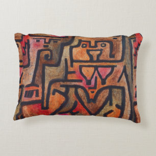 Klee Abstrakt Forest Expressionist Modern Art Prydnadskudde
