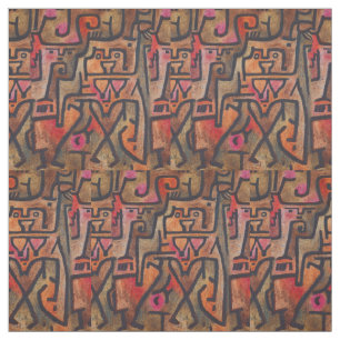 Klee Abstrakt Forest Expressionist Modern Art Tyg