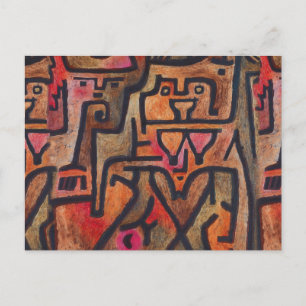 Klee Abstrakt Forest Expressionist Modern Art Vykort