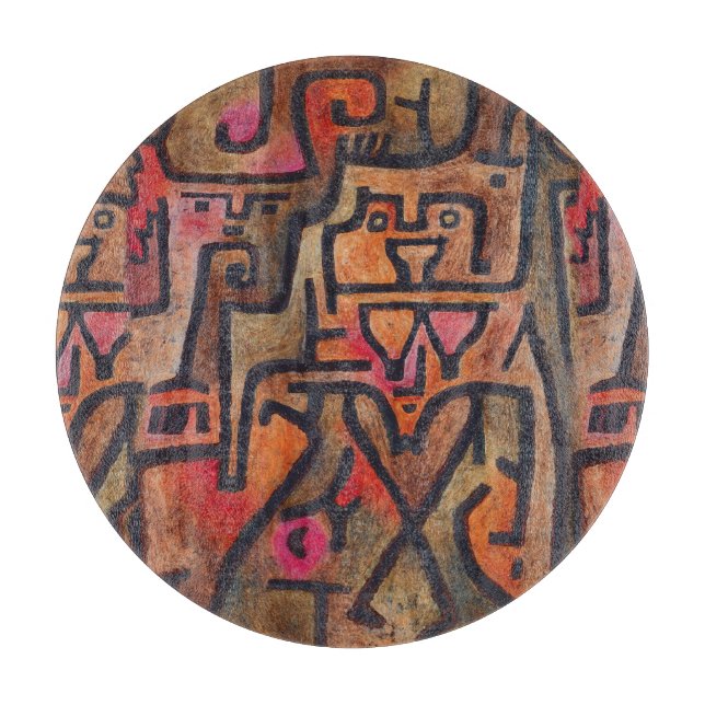 Klee Abstrakt Skog Expressionistisk Modern Konst (Framsidan)