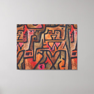 Klee Abstrakt Skog Expressionistisk Modern Konst Canvastryck