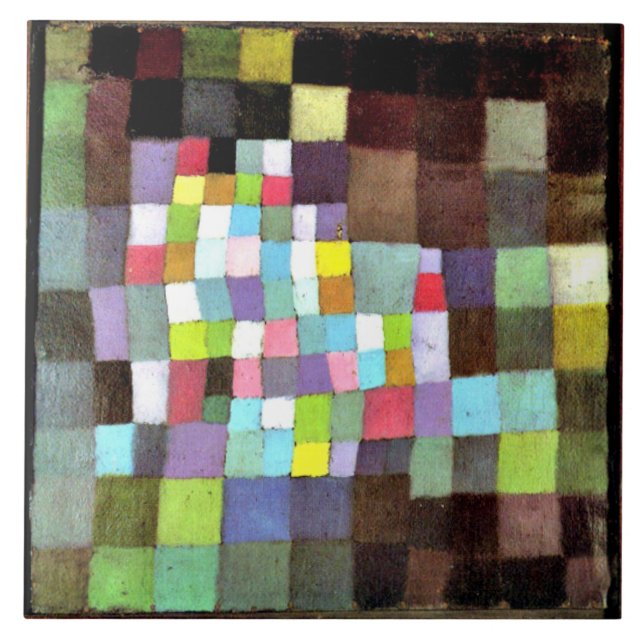 Klee - Abstraktion med Referens Kakelplatta (Framsidan)