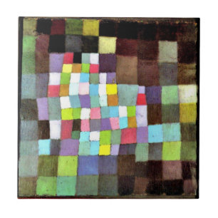 Klee - Abstraktion med referens ...Träd Kakelplatta