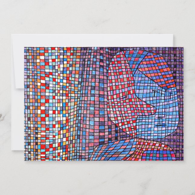 Klee - Abstruse, målning av berömd, Kort (Framsida)