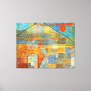 Klee - Ad Parnassus, berömd abstrakt tavla, Canvastryck