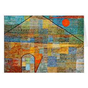 Klee - Ad Parnassus, Paul Klee berömd Art. Hälsningskort