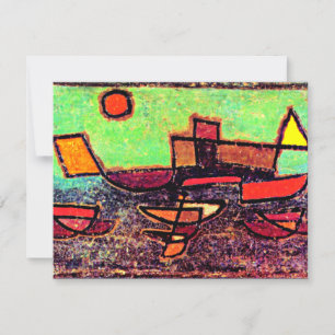 Klee - Afbahrender Dampfer Kort