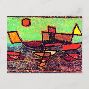 Klee - Afbahrender Dampfer Vykort