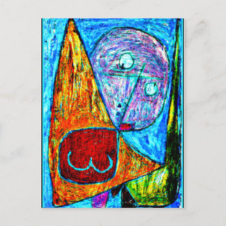 KLEE - Angel stillfeminin, 1939-grafik Vykort