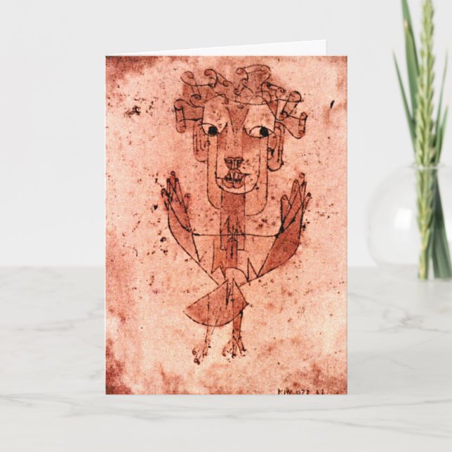 Klee - Angelus Novus (New Angel) Kort (Framsida)