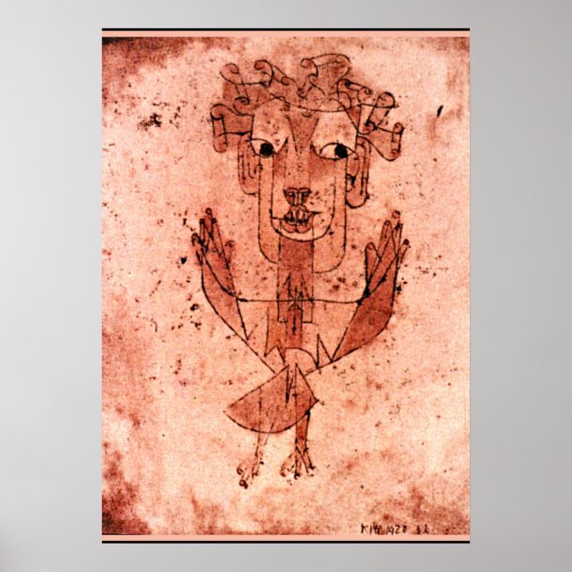 Klee - Angelus Novus (New Angel) Poster (Framsidan)