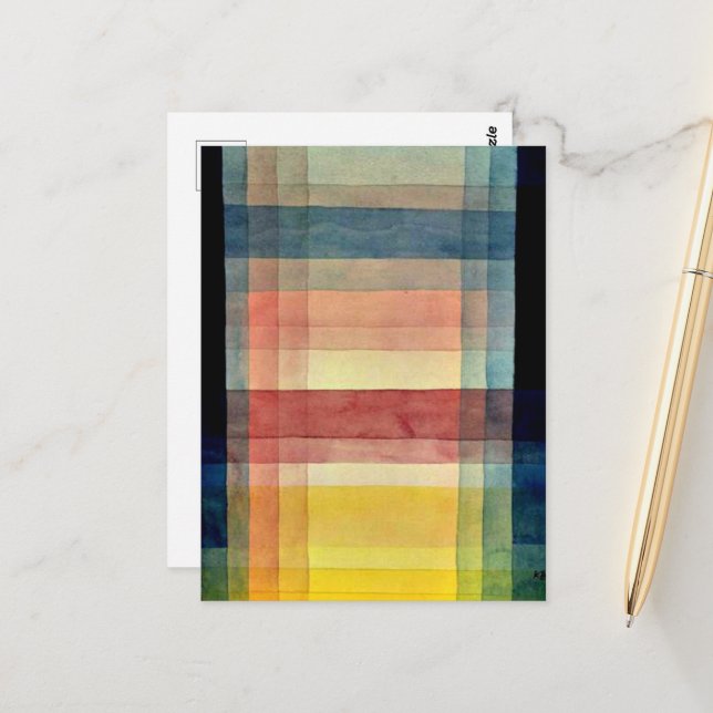 Klee - Architecture of the Plain Vykort (Fram/Back In Situ)