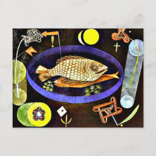 Klee - Aroundfish-målning Vykort