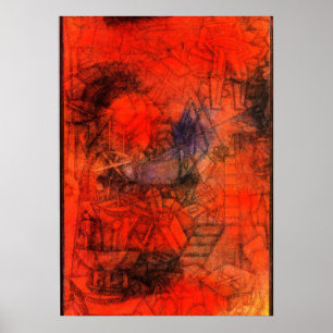 Klee art: "Groins". Poster