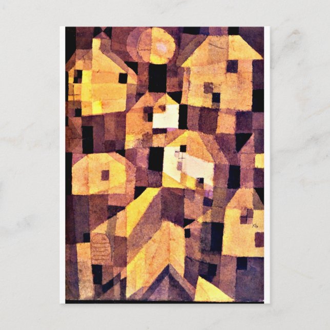 Klee - Autumnal Ställe, 1921 Vykort (Framsida)