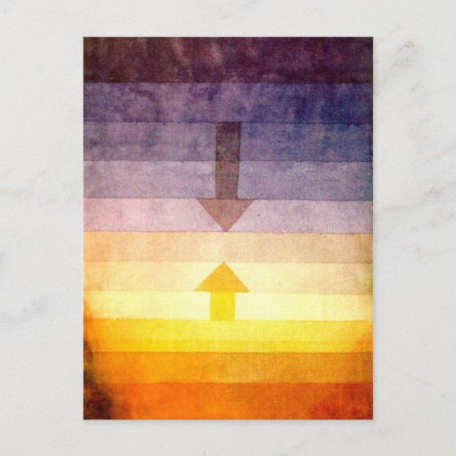 Klee - Avgränsning på kvällen Vykort (Framsida)