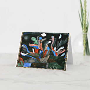 Klee - Bild i en Garden i Mörk Färg Kort