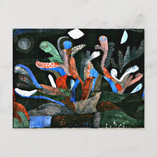 Klee - Bild i en Garden i Mörk Färg Vykort