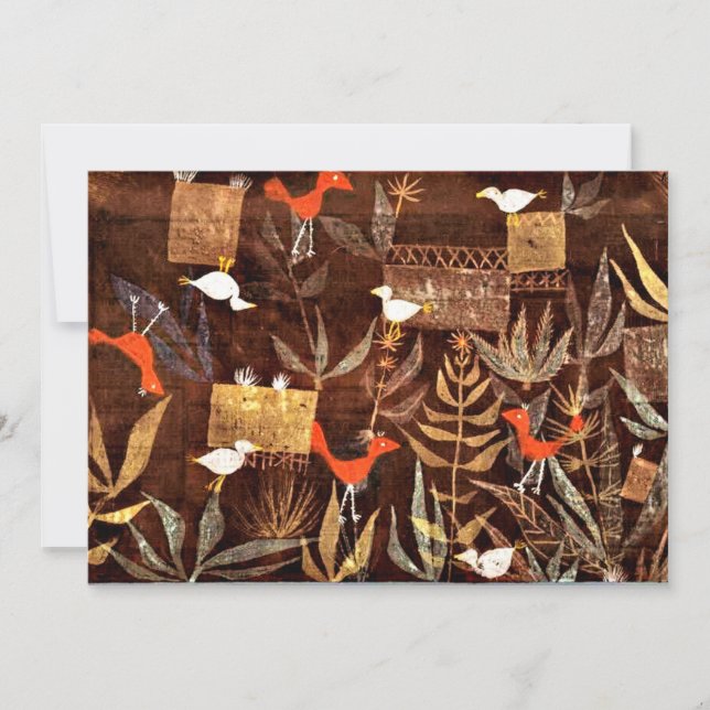 Klee - Bird Garden av Paul Klee Kort (Framsida)