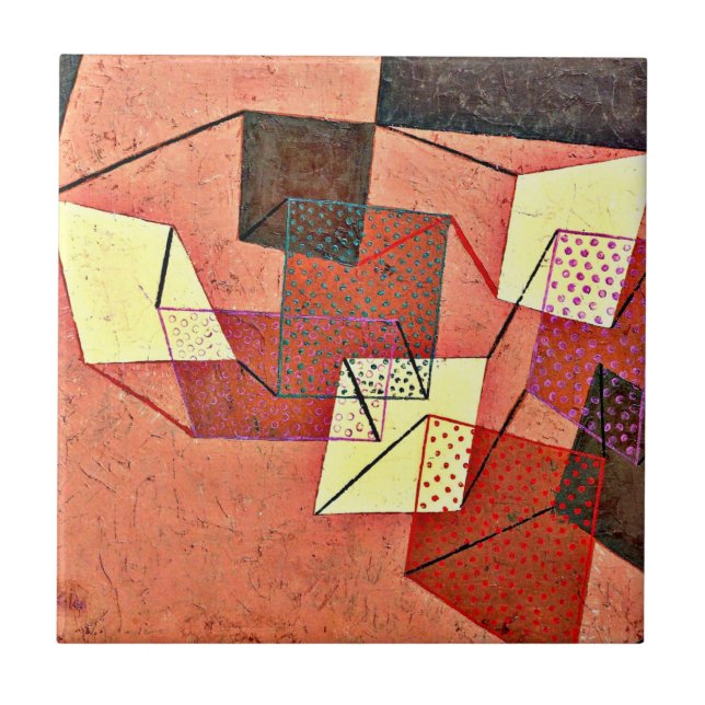 Klee - Braced Yta (1930) Kakelplatta (Framsidan)