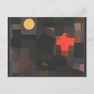 Klee - brandfull måne vykort