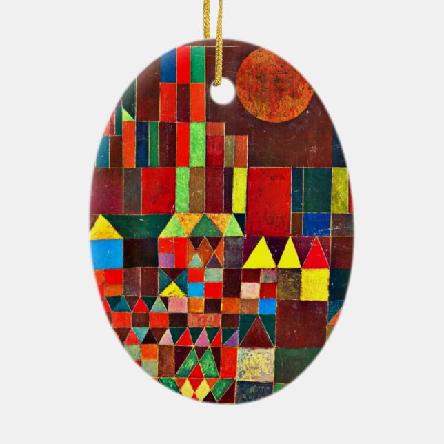 Klee - Castle and Sol, 1928 Julgransprydnad Keramik (Baksidan)