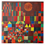 Klee - Castle och Sol Kakelplatta<br><div class="desc">Castle och Sol,  populär målning av Paul Klee.</div>